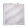 White Tri-view Medicine Cabinet, Rectangle - 26 x 24 x 4.5 in.