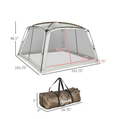 AetherLove Screen Tent - 10x10ft and 12x12ft Screen House with UV50+ Protection, Outdoor Shelter for Camping and Picnics 141.75" L x 141.75" W x 86.5" H
