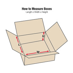 Box Partners Flat Corrugated Boxes 36" x 24" x 4" Kraft 10/Bundle 36244