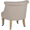 Safavieh En Vogue Carlin Cranberry Tufted Chair - 26.4" x 24.2" x 27"