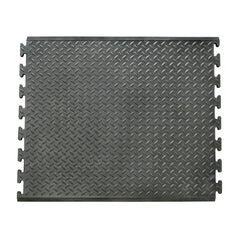 Rubber-Cal "Foot-Rest" Interlocking Anti-Fatigue Floor Mat - 1/2 in x 28 in x 31 in - Center Tile