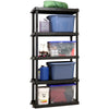 Oskar Plastic Storage Shelves 5-Tier Garage Organizer 74"H x 36"W x 18"D, White 750lb Capacity