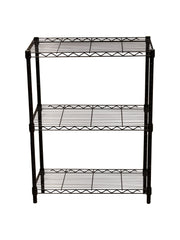 Juggernaut Storage Easy Assembly 24"W x 14"D x 30"H 3-Shelf Shelving Unit, Black