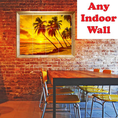 Ceramic Tile Mural-Albert Bierstadt Landscapes Painting 70. 25.5" w x 17" h using (24) 4.25 x 4.25 ceramic tiles