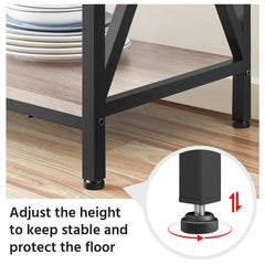 Easyfashion 16"W x 35.5"D x 64.5"H 5-Shelf Freestanding Shelves, Gray