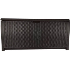 Suncast Resin 99-Gallon Deck Box - Mocha Brown - DBW9200- 52 in D x 27.5 in H x 27.6 in W