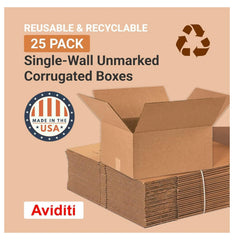 LfucQd Shipping Boxes Medium 16"L x 14"W x 8"H, 25-Pack - Corrugated Cardboard Box for Packing, Moving and Storage