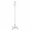Safco's Metal Chrome Office Standing Coat Rack - 21"D x 21"W x 70"H