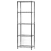 Shelving Inc. 14" d x 24" w x 72" h Chrome Wire Shelving with 5 Tier Shelves, Weight Capacity 800lbs Per Shelf