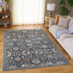 Safavieh Sutton Area Rug, Navy Brown, 6' x 9'