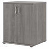 Bush Business Furniture Universal Laundry Room Cabinet 28W x 25D x 34H Engineered Wood 2 Shelf Garage Cabinet with Brushed Nickel Platinum, Gray