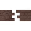 GroundSmart 24" x 12" x 5/8" Black Interlocking Dual-Sided Rubber Paver, 9 Pack