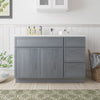 45 in. W x 21 in. D x 32.5 in. H Bath Vanity Cabinet without Top in Gray