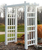 DuraTrel Windsor 72" x 85" White Vinyl Arbor