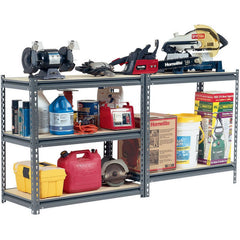 Edsal 36" W x 24" D x 72" H Steel Commercial Shleving Unit, 1250-pound Capacity