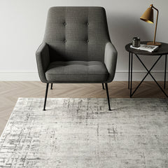 Divina Area Rug, Aloma Cream & Gray, 5'3" x 7'