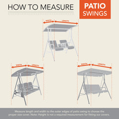 Modern Leisure Renaissance Patio Swing Cover, 81"L x 52"W x 70"H, Gray