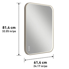 Artika Royce 32" x 24" LED Wall Mirror with Defogger