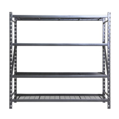 Stronghold Garage Gear by Shin Crest Steel 4-Tier Storage Rack 72"H x 24"D x 77"W, 1000lb per shelf