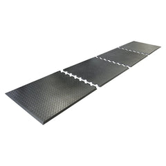 Rubber-Cal "Foot-Rest" Interlocking Anti-Fatigue Floor Mat - 1/2 in x 28 in x 31 in - Center Tile