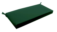 RSH Dcor Indoor Outdoor 2 Foam Cushion with Ties (38 x 18 x 2), Solid Hunter Green