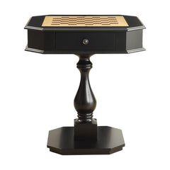 28" X 28" X 31" Black Mdf Game Table