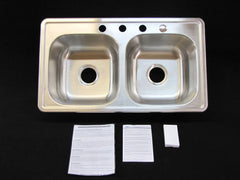 33" X 19" X 8" Extra Deep Mobile Home Kitchen Sink