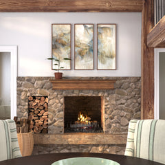 Pearl Mantels Savannah Transitional Premium Pine Wood Mantel Shelf, Unfinished, Paint and Stain Grade, 60"L x 9"D x 9"H