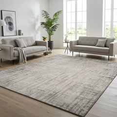 Divina Area Rug, Aloma Cream & Gray, 7'10" x 10'